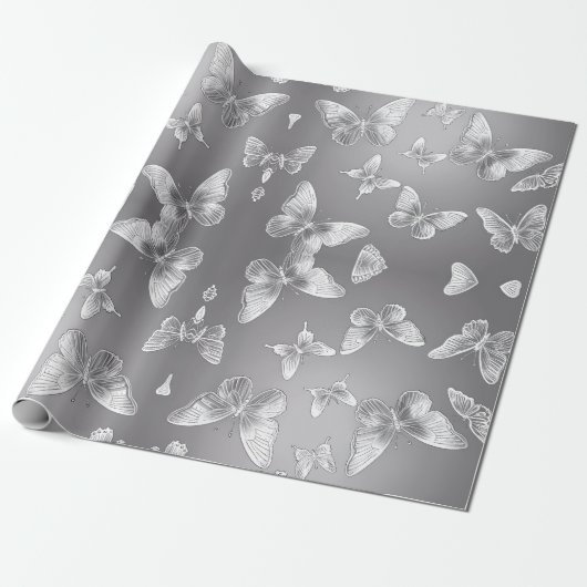Silver Butterfells Wildlife Lovers Geschenkpapier (Ungerollt)