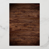 Silver Butterfly Dress Rustikales Brautparty Folieneinladung (Rückseite)