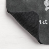 Silver Butterfly & Velvet Personalisiert Mouse Pad Mousepad (Ecke)