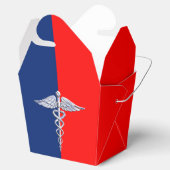 Silver Caduceus Medical Symbol League Geschenkschachtel (Geöffnet)