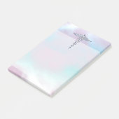 Silver Caduceus Medical Symbol Mother Pearl Post-it Klebezettel (angewinkelt)