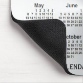 Silver Calendar von Janz Mouse Pad Mousepad (Ecke)