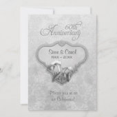Silver Calla 60. Hochzeitstag Einladung (Vorderseite)