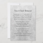 Silver Calla 60. Hochzeitstag Einladung (Rückseite)