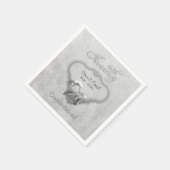Silver Calla Lily 60. Jubiläum - Anpassen Serviette (Ecke)