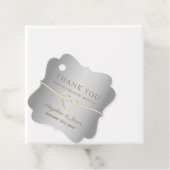 Silver Calligraphy Wedding Geschenkanhänger (Beispiel)