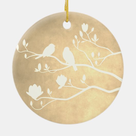 Silver Candelabra (Gold) - Keramik Ornament (Hinten)