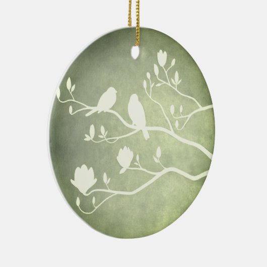 Silver Candelabra (grün) - Keramik Keramik Ornament (Rechts)