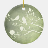 Silver Candelabra (grün) - Keramik Ornament (Hinten)