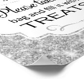 Silver Candy Buffet Party Poster (Ecke)