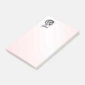 Silver Capricorn the Sea Goat Zodiac Post-it Klebezettel (angewinkelt)