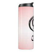 Silver Capricorn the Sea Goat Zodiac Thermosbecher (Nach links gedreht)