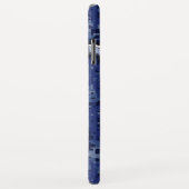 Silver Capricorn Zodiac Symbol Blue Camouflage Case-Mate iPhone Hülle (Hinten/Rechts)