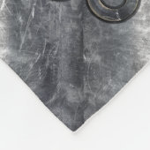 Silver Capricorn Zodiac Symbol Steel Style Fleecedecke (Ecke)