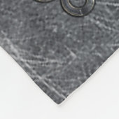 Silver Capricorn Zodiac Symbol Steel Style Fleecedecke (Ecke)