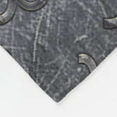 Silver Capricorn Zodiac Symbol Steel Style Fleecedecke (Ecke)