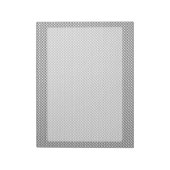 Silver Carbon Fibre Style Print Notizblock (Rotiert)