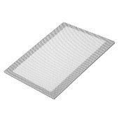 Silver Carbon Fibre Style Print Notizblock (angewinkelt)