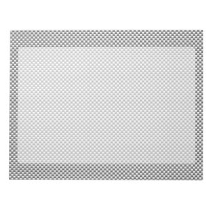 Silver Carbon Fibre Style Print Notizblock