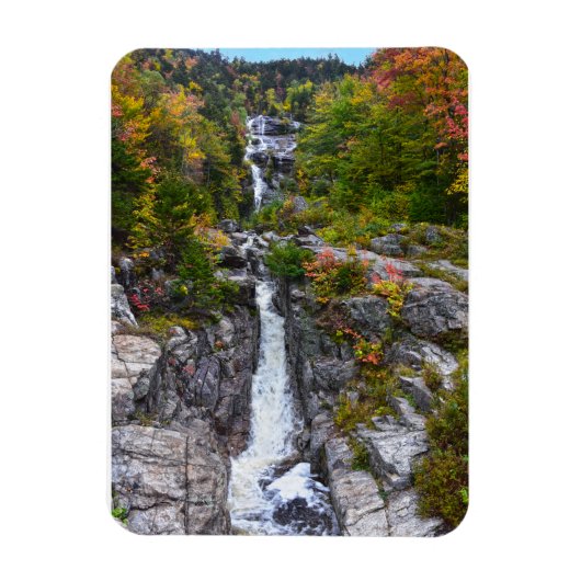 Silver Cascade im Herbst, New Hampshire Magnet (Vertikal)