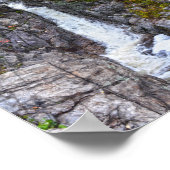 Silver Cascade im Herbst, New Hampshire Poster (Ecke)