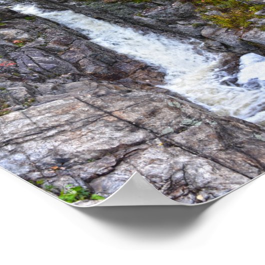Silver Cascade im Herbst, New Hampshire Poster (Ecke)