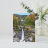 Silver Cascade im Herbst, New Hampshire Postkarte (Stehend Vorderseite)