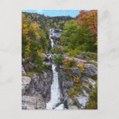 Silver Cascade im Herbst, New Hampshire Postkarte (Vorderseite)