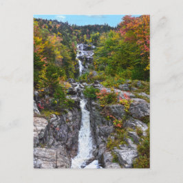 Silver Cascade im Herbst, New Hampshire Postkarte