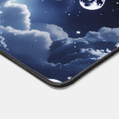 Silver Celestial Moon for Modern Astrology Decor Schreibtischunterlage (Ecke)