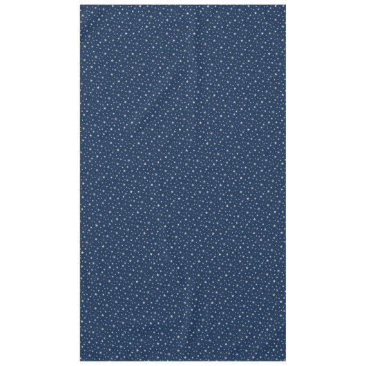 Silver Celestial Star Muster Niedlich Navy Blue Pa Tischdecke (Vorderseite)