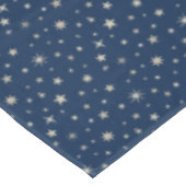 Silver Celestial Star Muster Niedlich Navy Blue Pa Tischdecke (Schrägansicht)