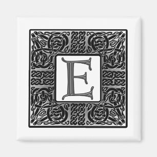 Silver Celtic "E" Monogram Magnet