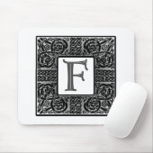 Silver Celtic "F" Monogram Mousepad (Mit Mouse)