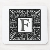 Silver Celtic "F" Monogram Mousepad (Vorne)