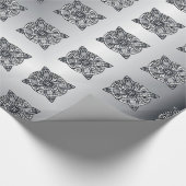Silver Celtic Knot anpassbar Geschenkpapier (Ecke)