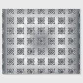 Silver Celtic Knot anpassbar Geschenkpapier (Flach)