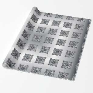 Silver Celtic Knot anpassbar Geschenkpapier