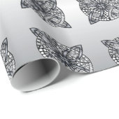 Silver Celtic Knot anpassbar Geschenkpapier (Rolleneckpunkt)