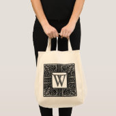Silver Celtic "W" Monogram Tragetasche (Vorderseite (Produkt))