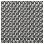 Silver Chainmaille Print Goth Muster Fabric Stoff (Nahaufnahme)
