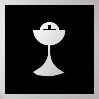 Silver Chalice und Host Poster