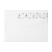 Silver Champagne Cheers Stilvolle Neujahrsadresse (Rückseite)