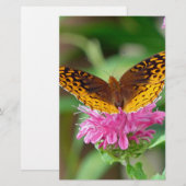 Silver Checkerspot Butterfly Briefpapier (Vorne/Hinten)