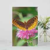 Silver Checkerspot Butterfly Briefpapier (Stehend Vorderseite)
