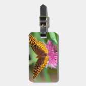 Silver Checkerspot Butterfly Gepäckanhänger (Vorderseite vertikal)