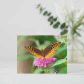 Silver Checkerspot Butterfly Postkarte (Stehend Vorderseite)