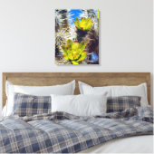 Silver Cholla Cactus Wildblumen Leinwanddruck (Insitu (Schlafzimmer))