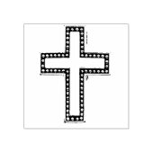 Silver Christlich Cross Gummistempel (Prägung)