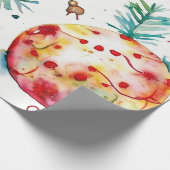 Silver Christmas Ball Chic Geschenkpapier (Ecke)